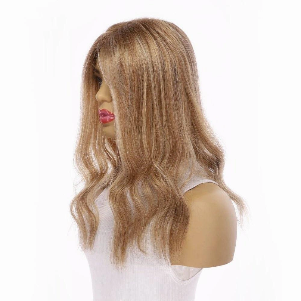 18" Topaz Lace Top Topper Medium Blonde