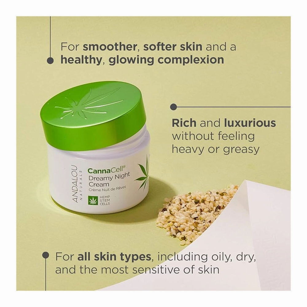 Andalou Naturals Canna Cell Dreamy Night Cream 50g