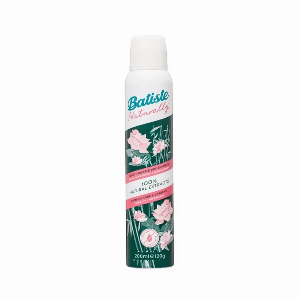 Batiste Dry Shampoo 100% Natural Extract Bamboo Fibre & Gardenia 120g