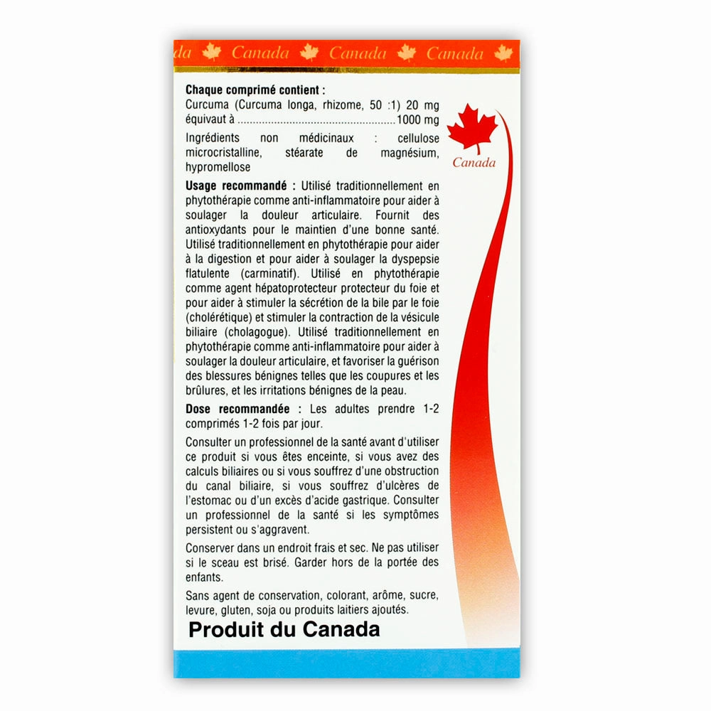 BILL Natural Sources® Pain Relief Turmeric 60 Tablets