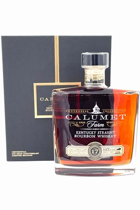 Calumet Farm 17 Year Old Bourbon Whiskey 100th Anniversary with Decanter