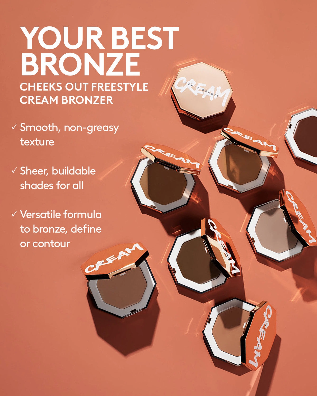 Cheeks Out Freestyle Cream Bronzer — Amber