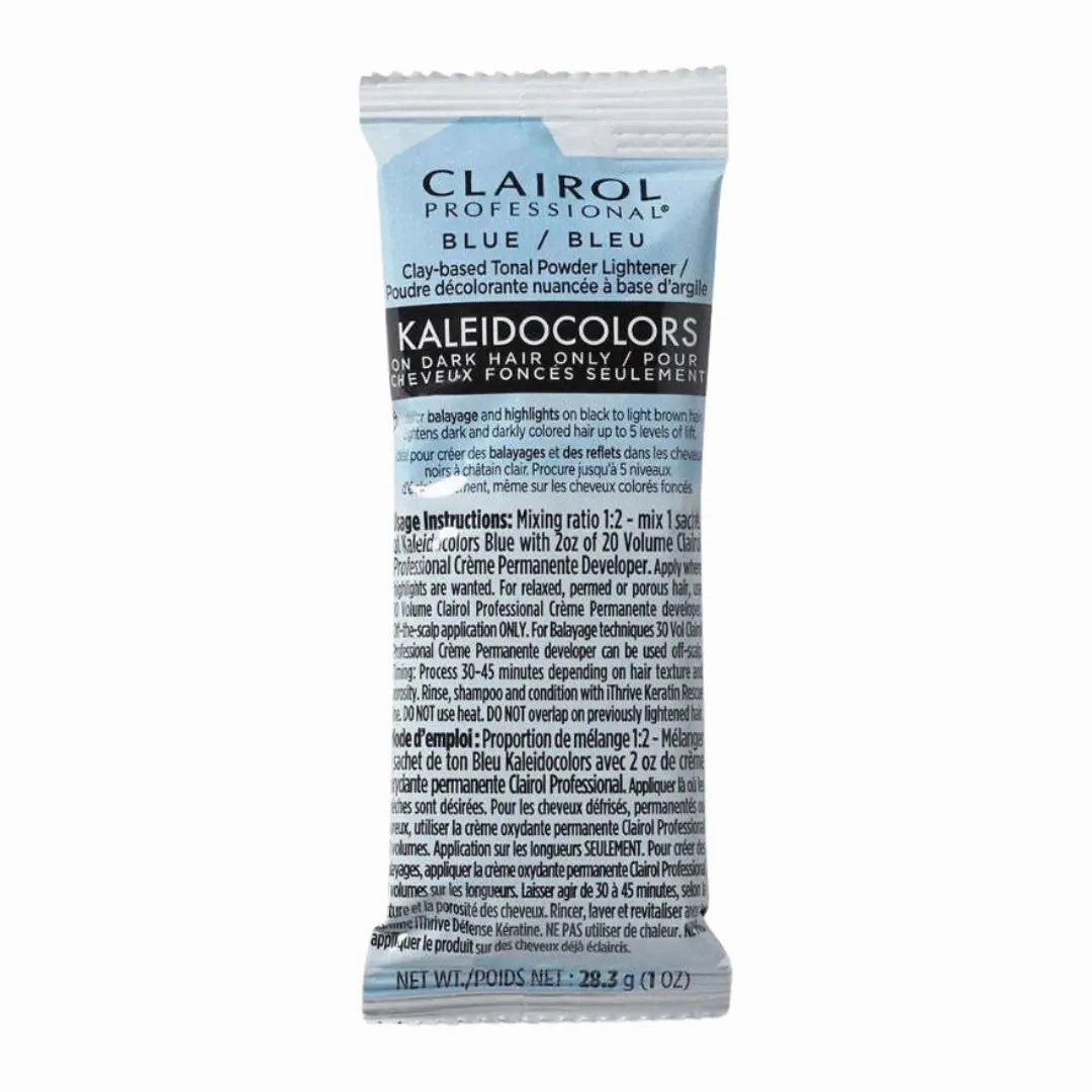 Clairol Professional Kaleidocolors - On Dark Hair Only - 1 oz BLUE Powder Lightener