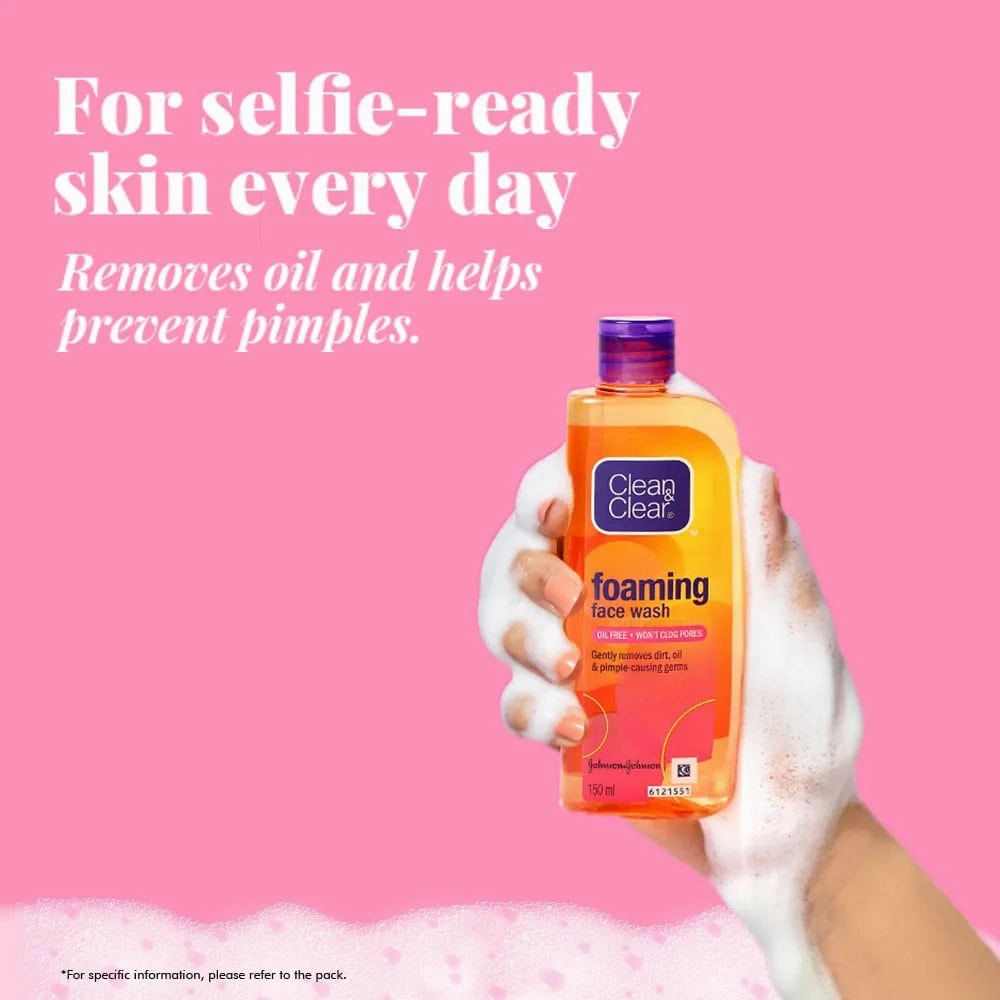 Clean And Clear Foaming Face Wash Oil Free 150ml - Short Dated