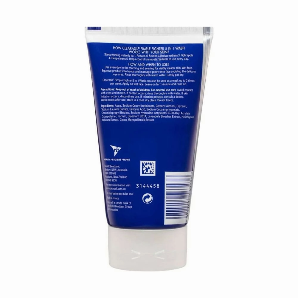 Clearasil Pimple Fighter 5-In-1 Wash 150ml - Short Dated