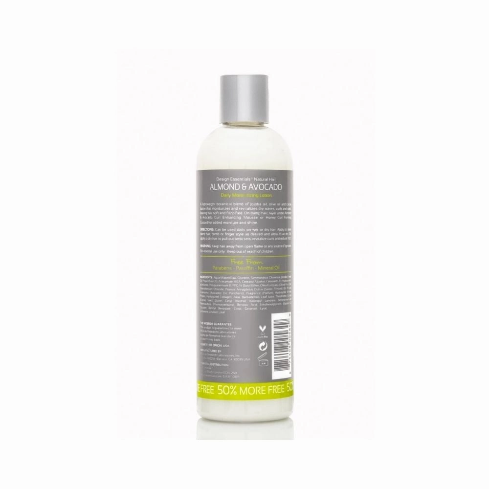 Design Essentials Almond & Avocado Daily Moisturizing Lotion 12oz