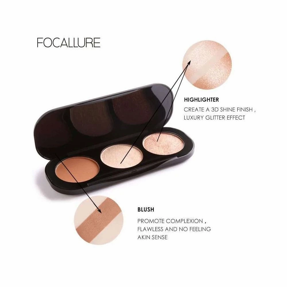 Focallure Blush & Highlighter Palette 02