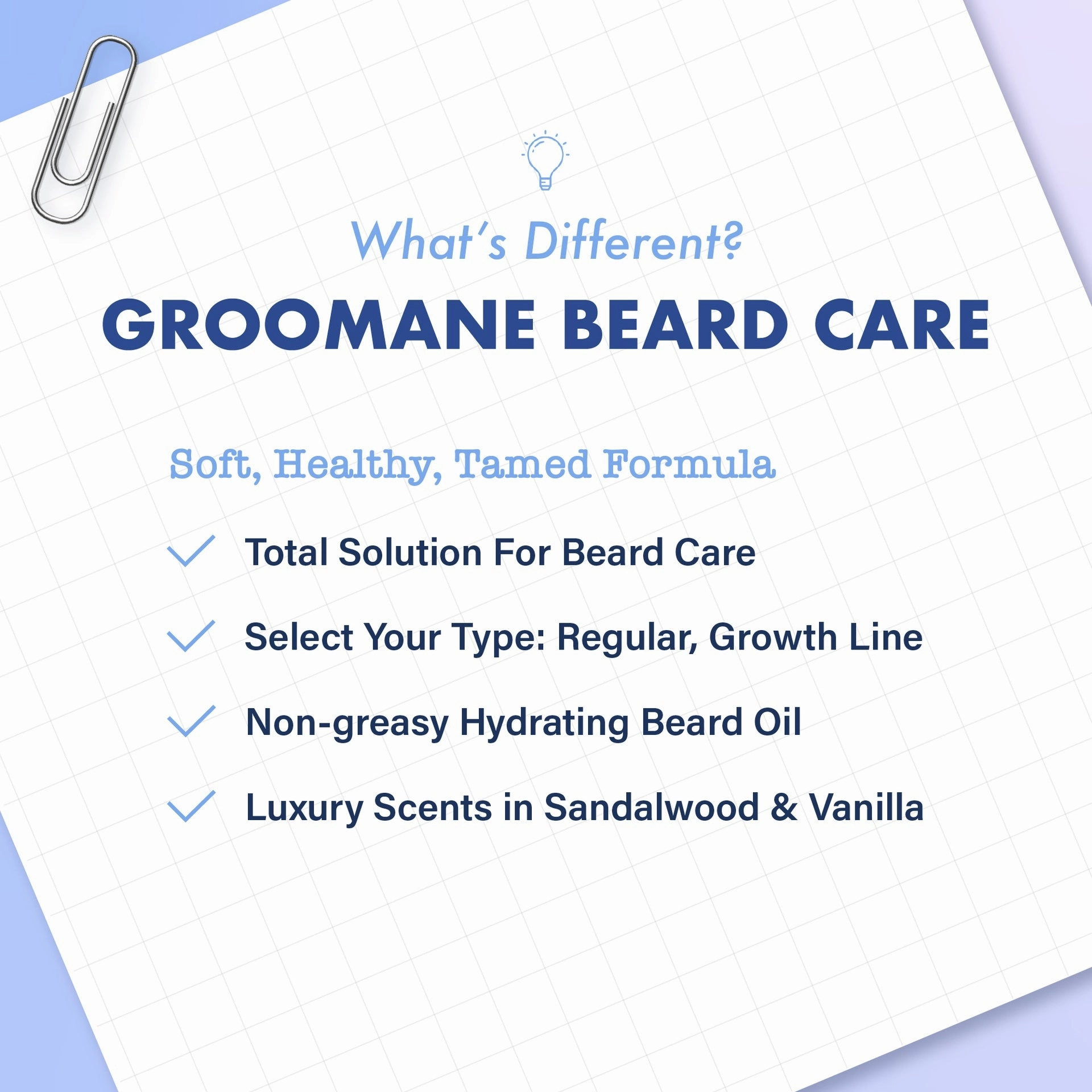 GROOMANE Beard Growth Oil - 3 oz - Choose Scent