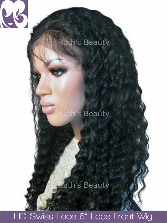HD SWISS LACE 13x6inches Lace Front Wig Eva Spanish Wave Virgin Hair 150%