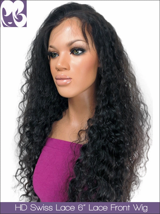 HD SWISS LACE : 13x6" Lace Front Wig Jasmine Curl Virgin Hair 150%
