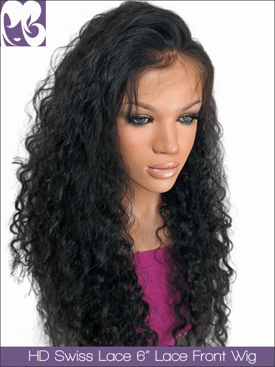 HD SWISS LACE : 13x6" Lace Front Wig Jasmine Curl Virgin Hair 150%