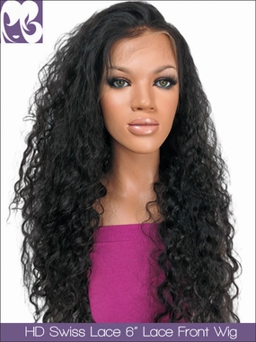 HD SWISS LACE : 13x6" Lace Front Wig Jasmine Curl Virgin Hair 150%