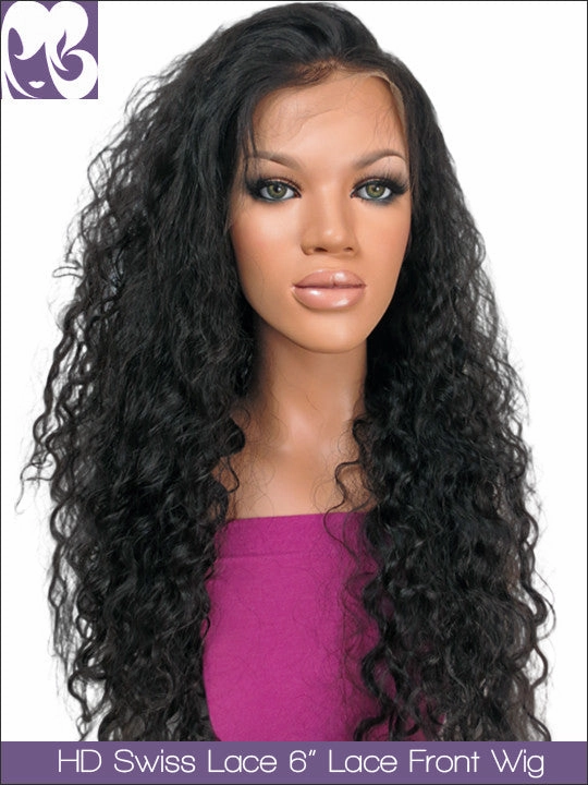 HD SWISS LACE : 13x6" Lace Front Wig Jasmine Curl Virgin Hair 150%