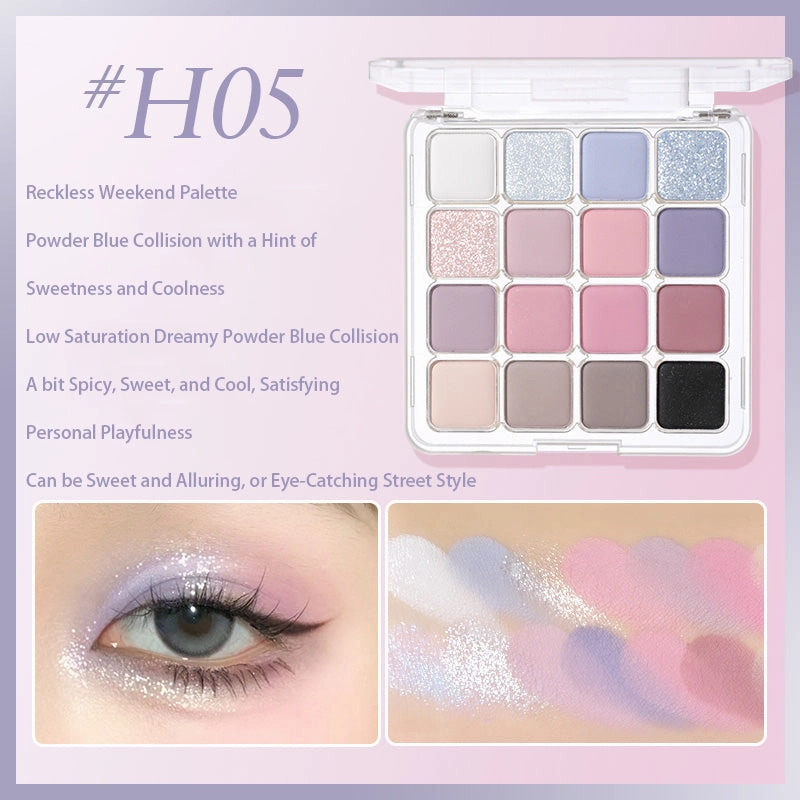 HOLD LIVE Sunset Magic 16-Color Eyeshadow Palette