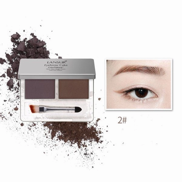 LANSUR Double Color Long-lasting Eyebrow Powder