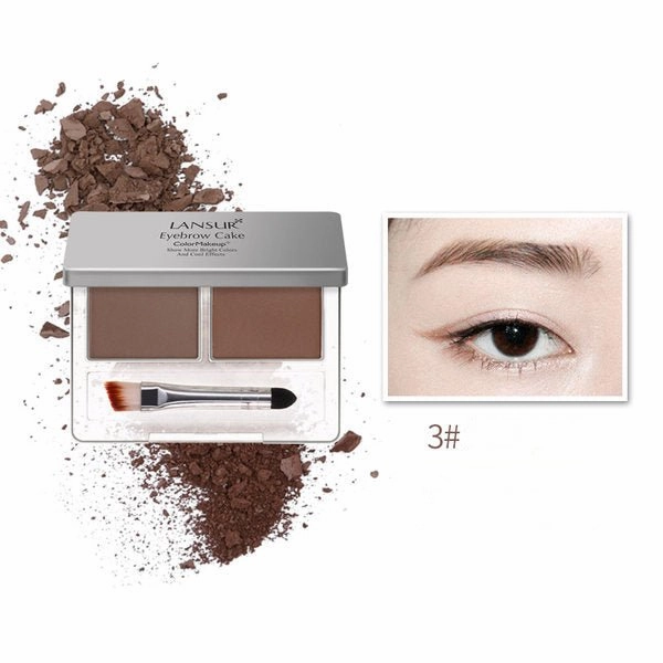LANSUR Double Color Long-lasting Eyebrow Powder