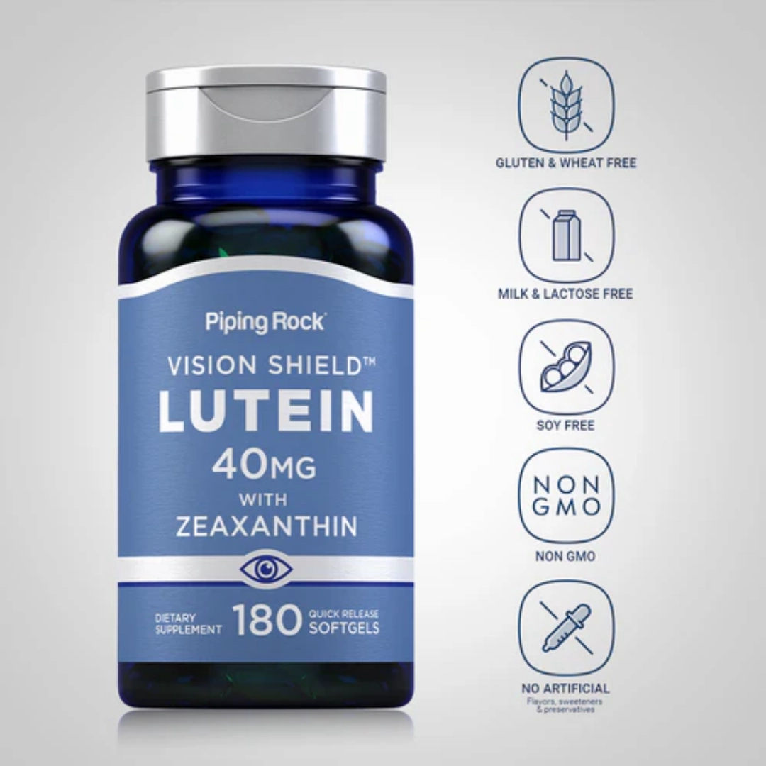 Lutein   Zeaxanthin, 40 mg, 180 Quick Release Softgels, 2  Bottles