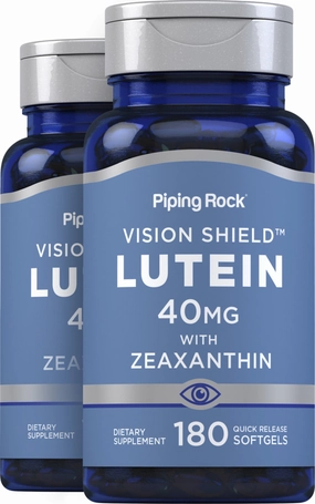 Lutein   Zeaxanthin, 40 mg, 180 Quick Release Softgels, 2  Bottles