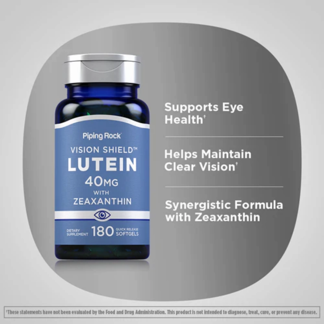 Lutein   Zeaxanthin, 40 mg, 180 Quick Release Softgels, 2  Bottles