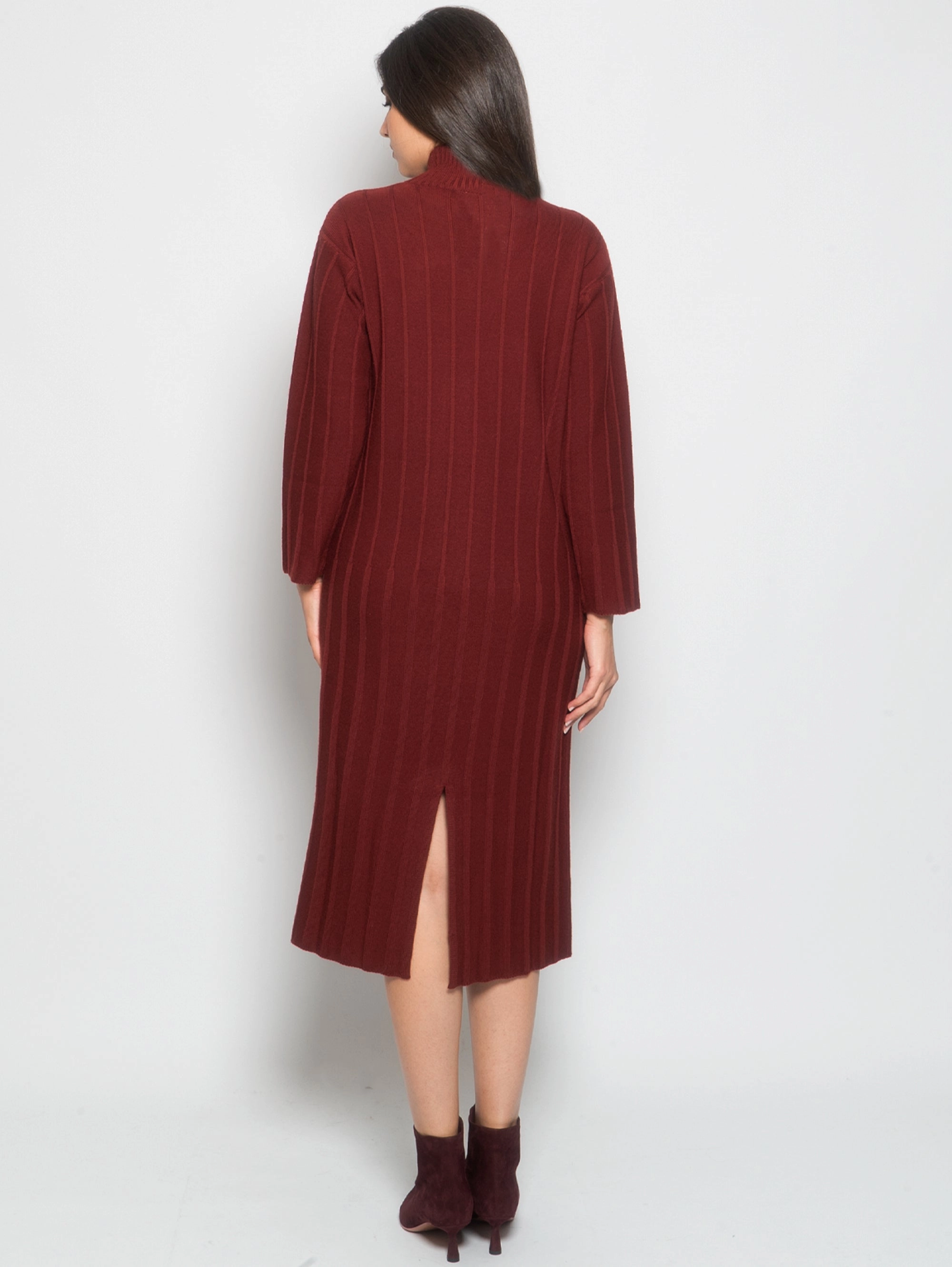 Mattone Ribbed Midi Dress