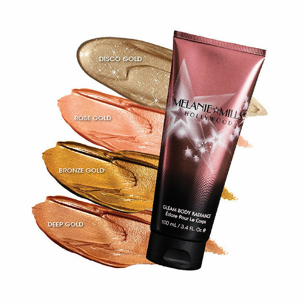 Melanie Mills Hollywood Gleam Body Radiance Disco Gold