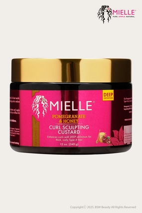 MIELLE ORGNICS POMEGRANATE & HONEY COIL SCULPTING CUSTARD 12oz