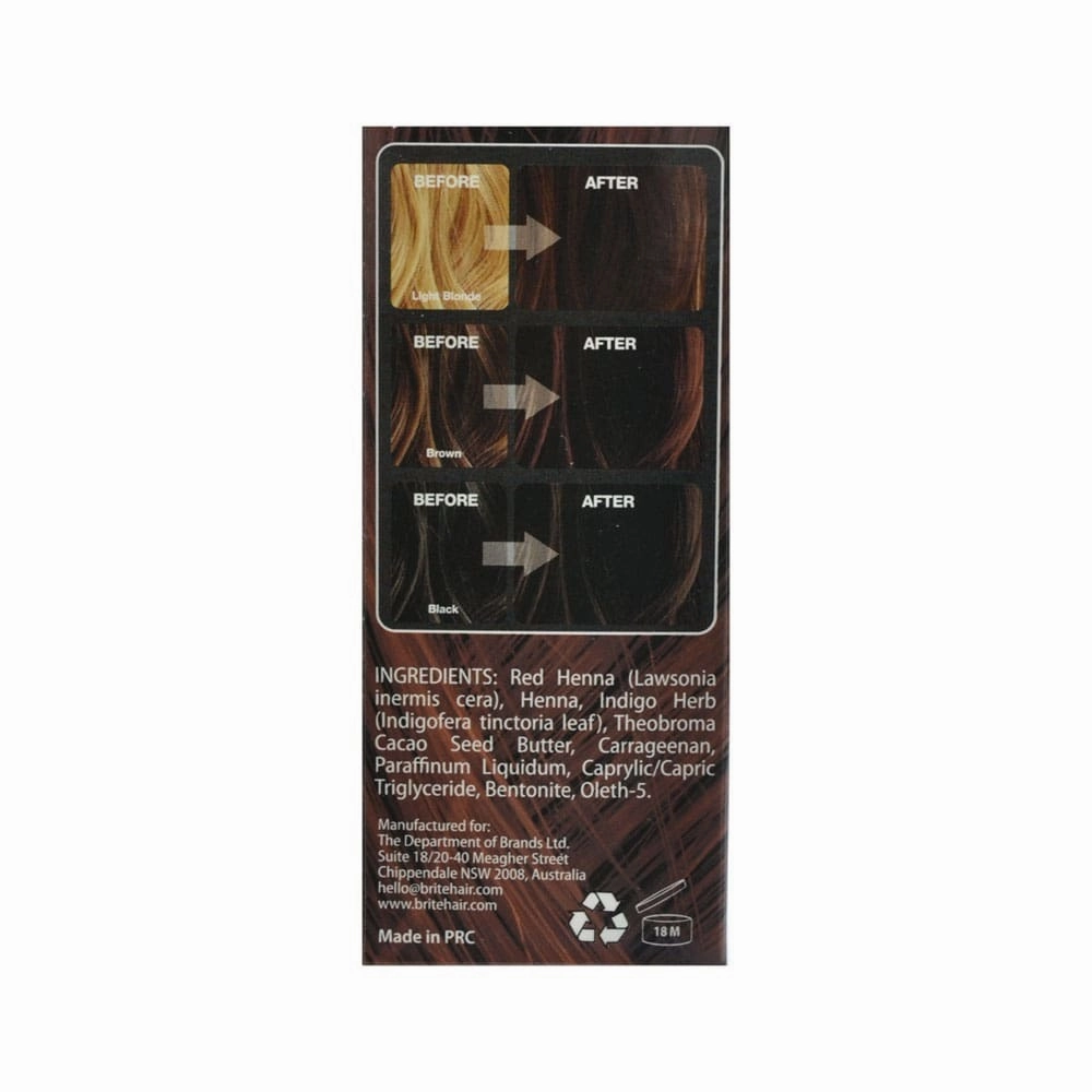 Naturally Brite Henna Hair Dye Dark Brown 75ml