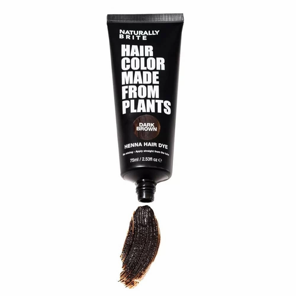 Naturally Brite Henna Hair Dye Dark Brown 75ml