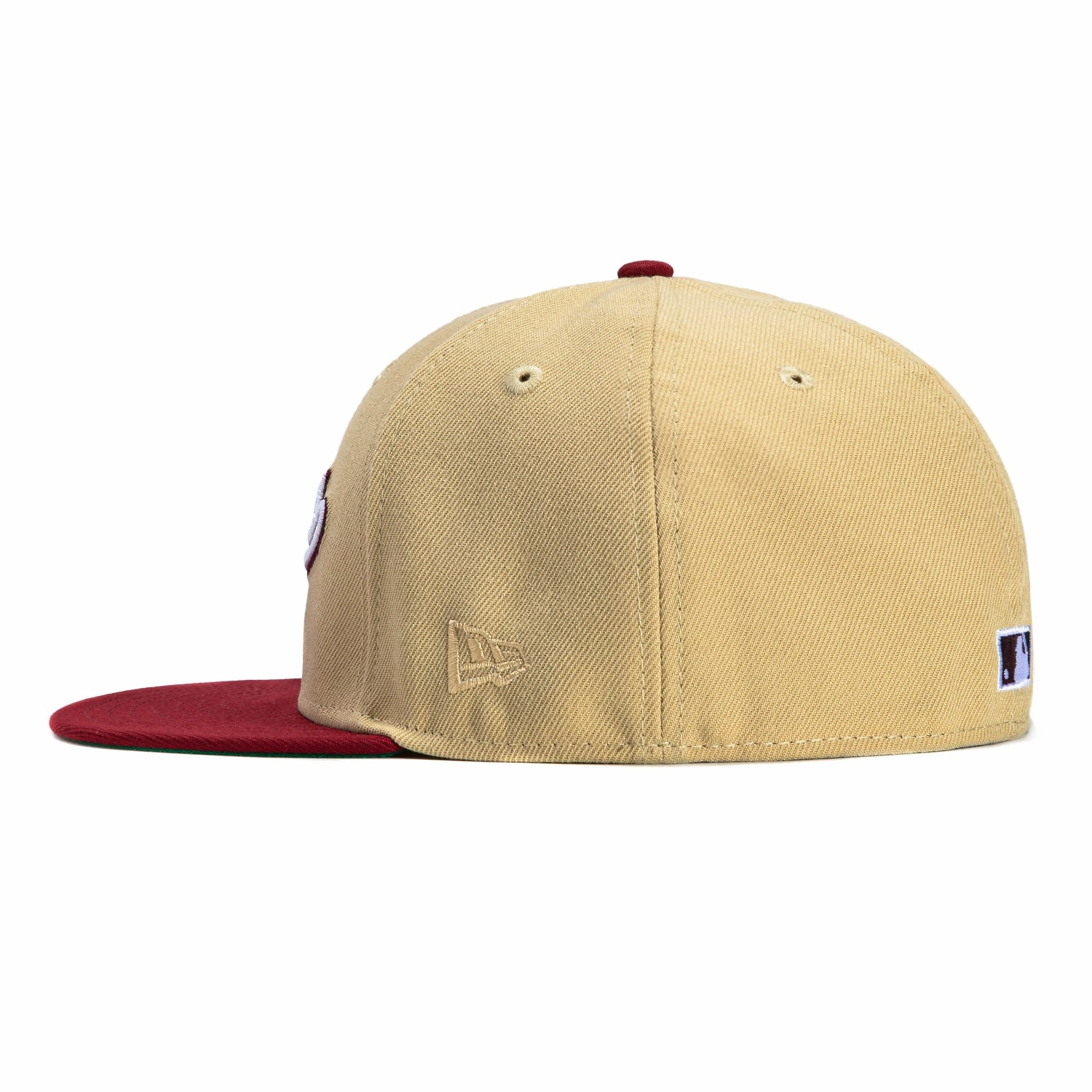 New Era 59Fifty Montreal Expos Olympic Stadium Patch Word Hat - Tan. Brick