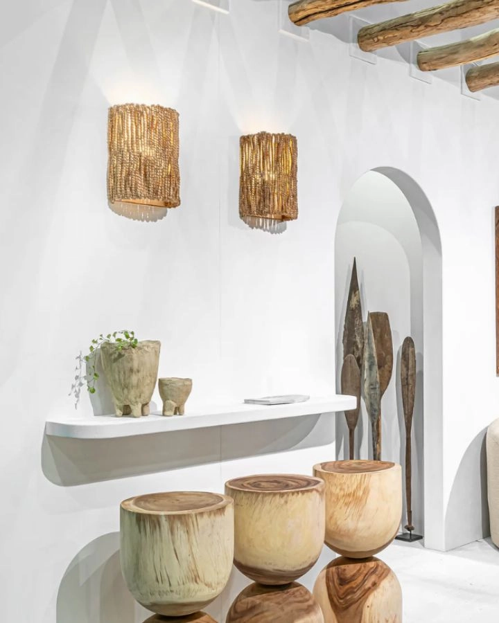 Organic Banana Leaf Wall Sconce | Irie