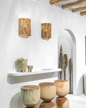 Organic Banana Leaf Wall Sconce | Irie