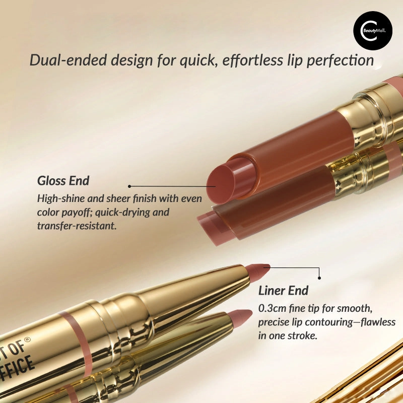 OUT OF OFFICE Dual-Ended Sculpting Lip Gloss Stick