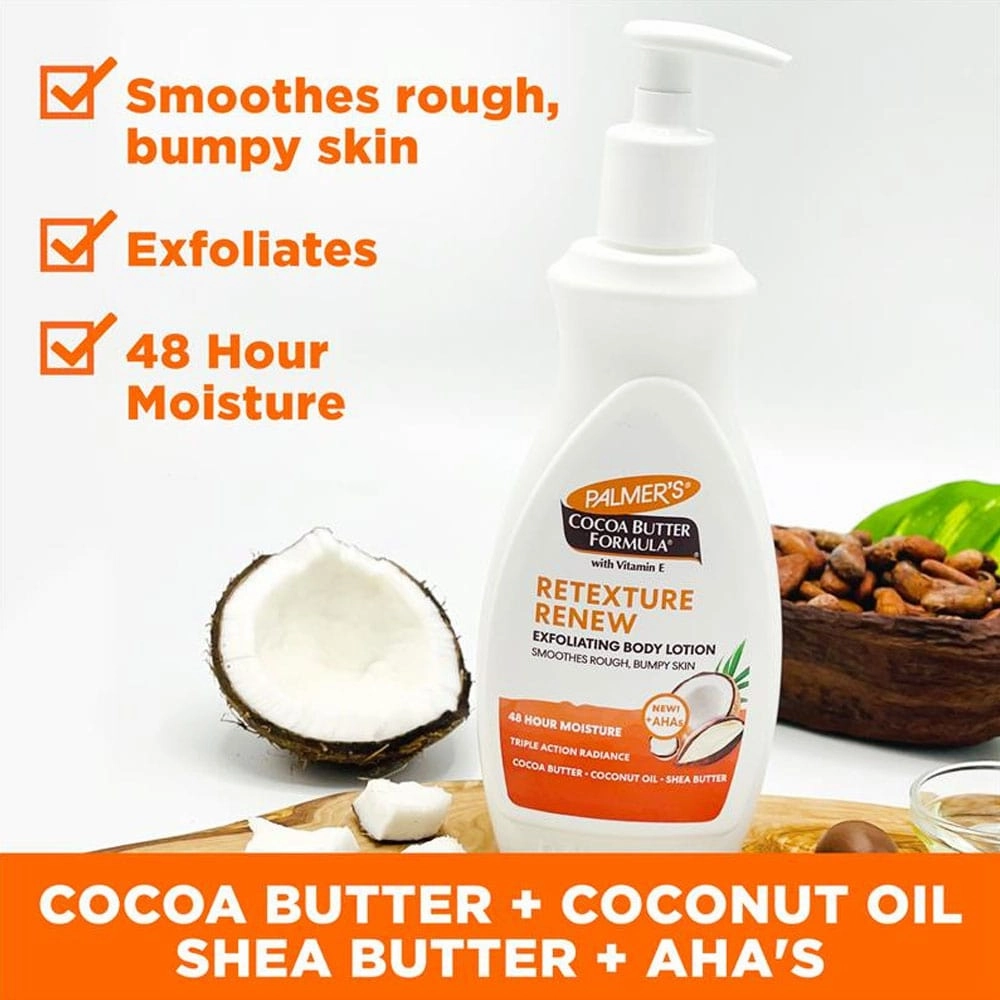 Palmers Exfoliating Body Lotion Cocoa Butter With Vitamin E 400ml