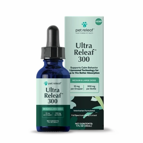 Pet Releaf Ultra Releaf Hemp Oil 300 For Medium & Large Dogs