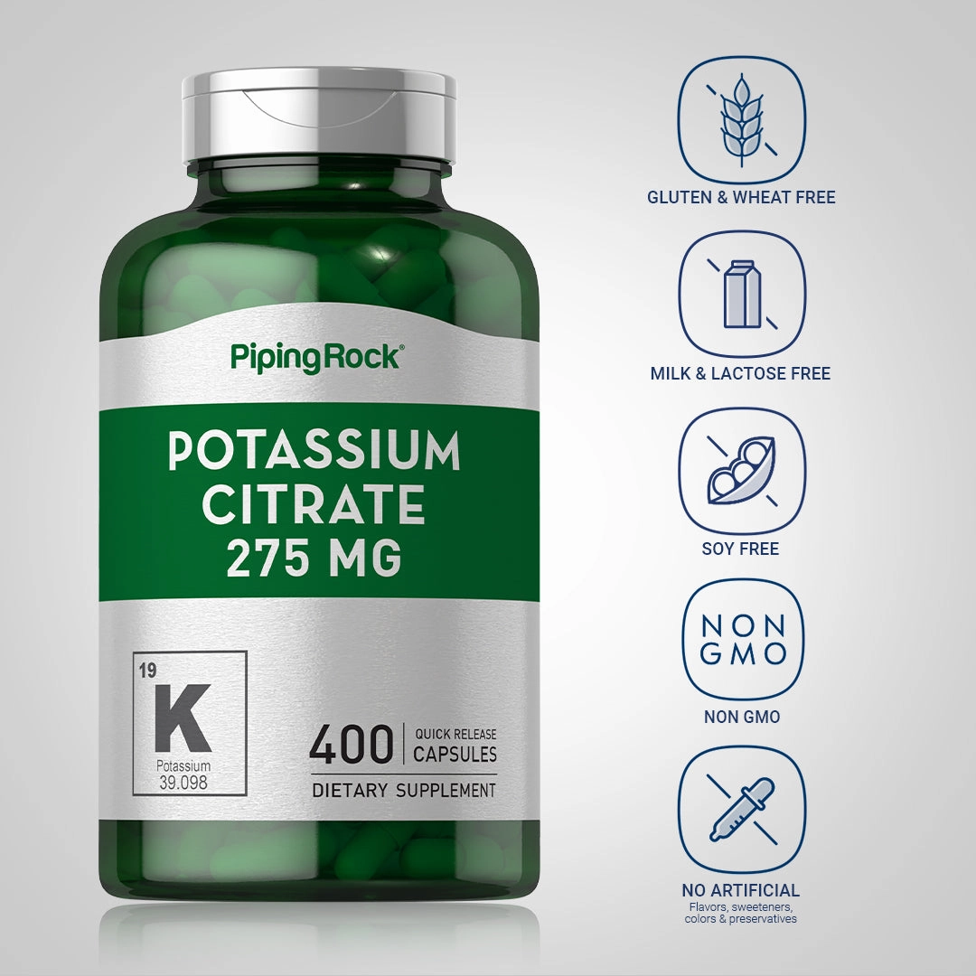Potassium Citrate, 275 mg, 400 Quick Release Capsules