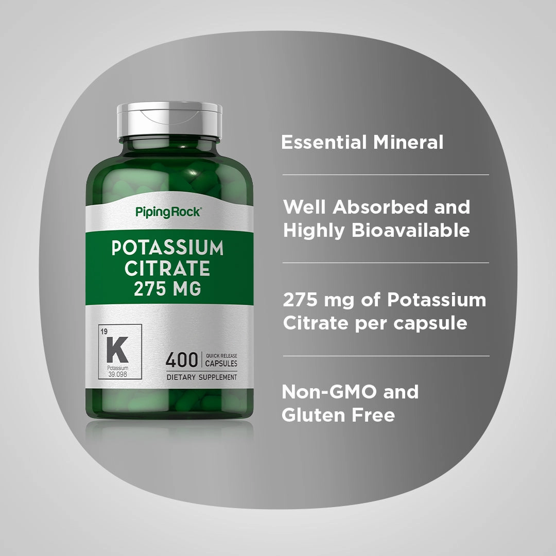 Potassium Citrate, 275 mg, 400 Quick Release Capsules