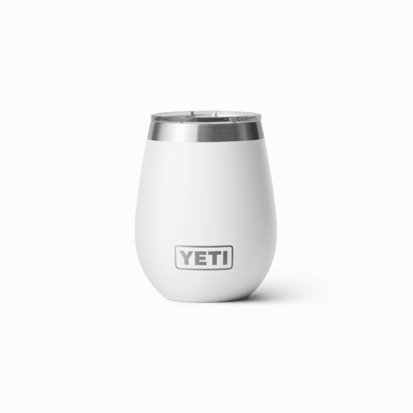 Rambler 10 Oz Wine Tumbler w/Magslider Lid - White