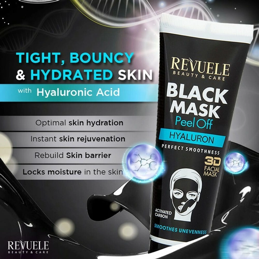 Revuele Black Mask Peel Off Hyaluron 80ml