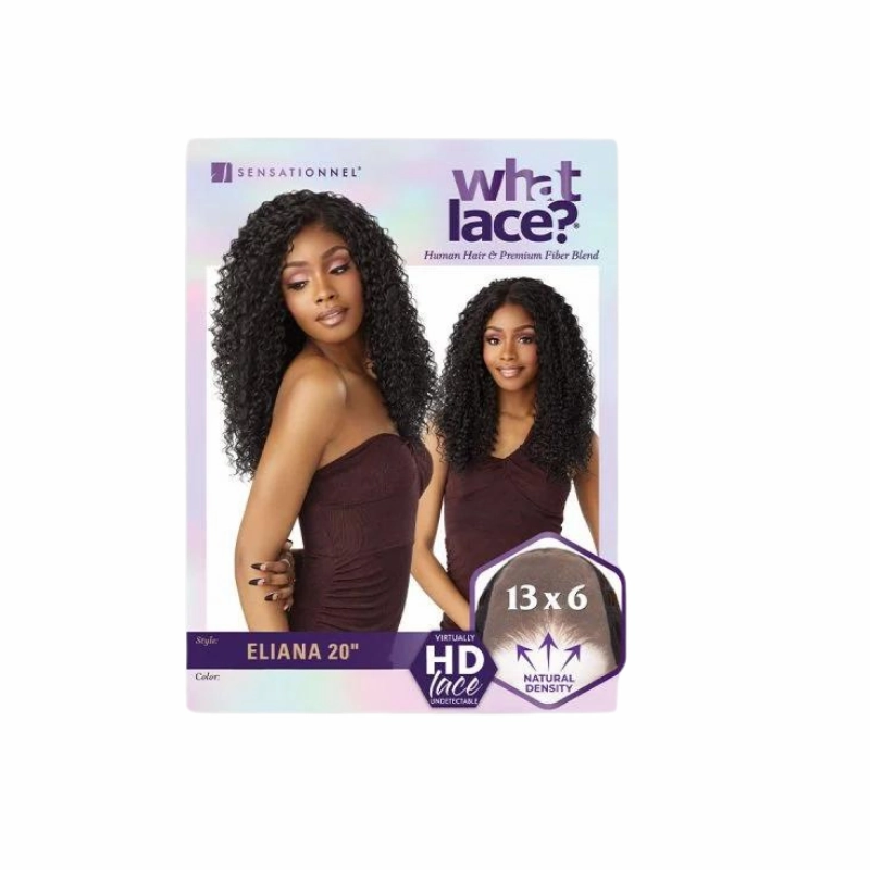 Sensationnel What Lace? Hairline Illusion Human Hair Blend 20 Wig - Eliana