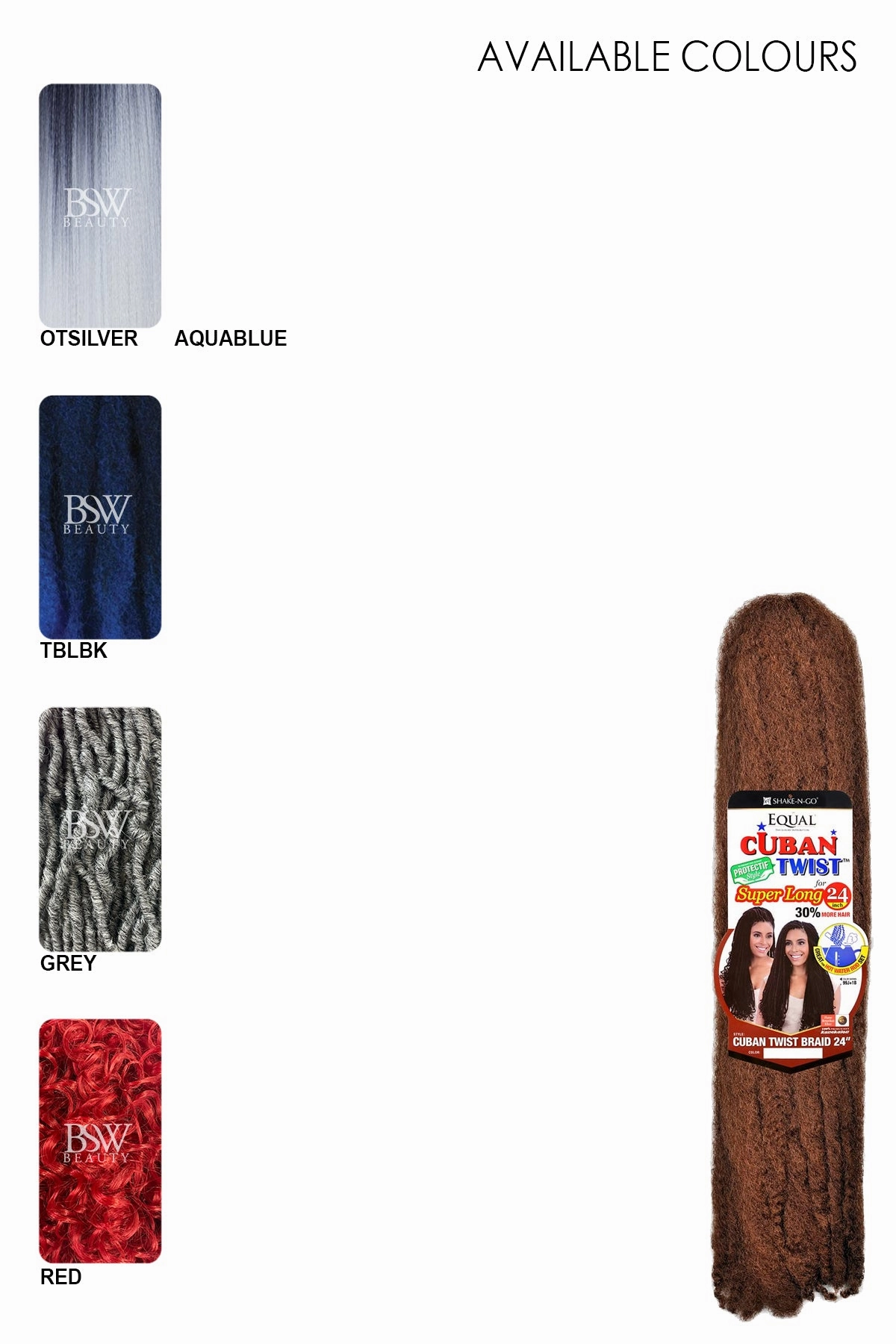 SHAKE N GO FREETRESS EQUAL CUBAN TWIST BRAID 24"