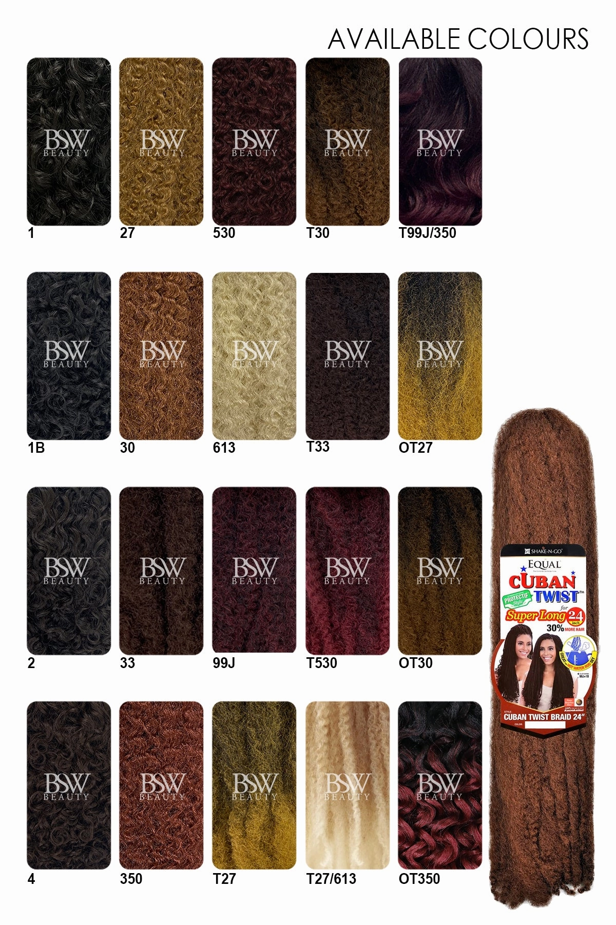 SHAKE N GO FREETRESS EQUAL CUBAN TWIST BRAID 24"