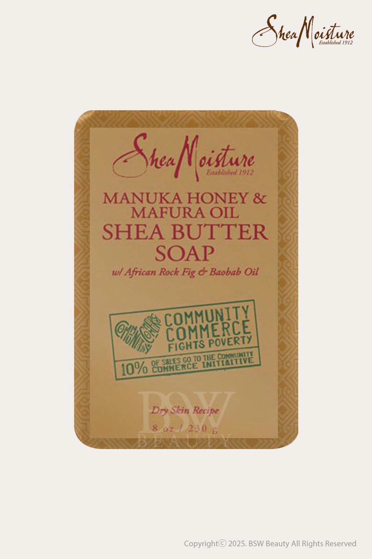 SHEA MOISTURE MANUKA HONEY & MAFURA OIL SHEA BUTTER SOAP 8oz