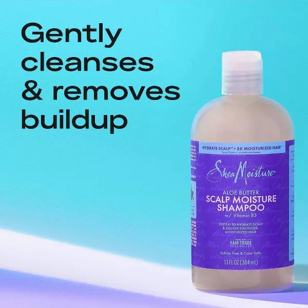SheaMoisture Aloe Butter Scalp Moisture Shampoo with Vitamin B3 - 13 oz
