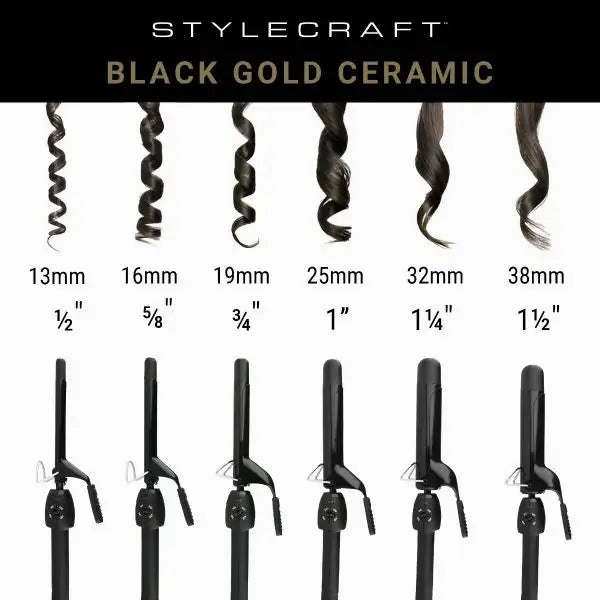 StyleCraft Professional Ceramic 1 Curling Iron
