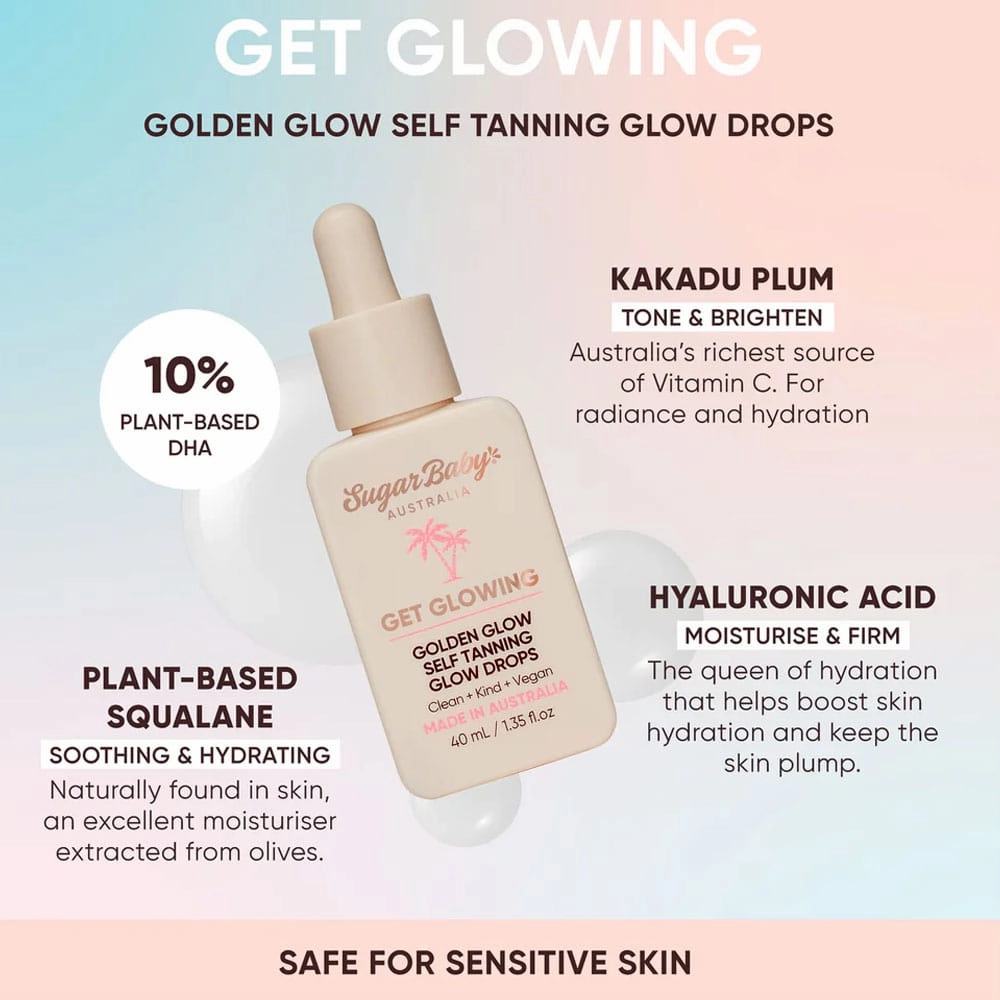Sugar Baby Get Glowing Golden Glow Self Tanning Glow Drops 40ml