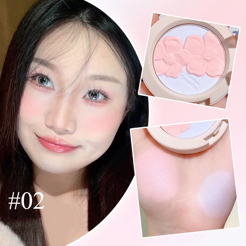 Xixi Dual-tone Embossed Floral Blush