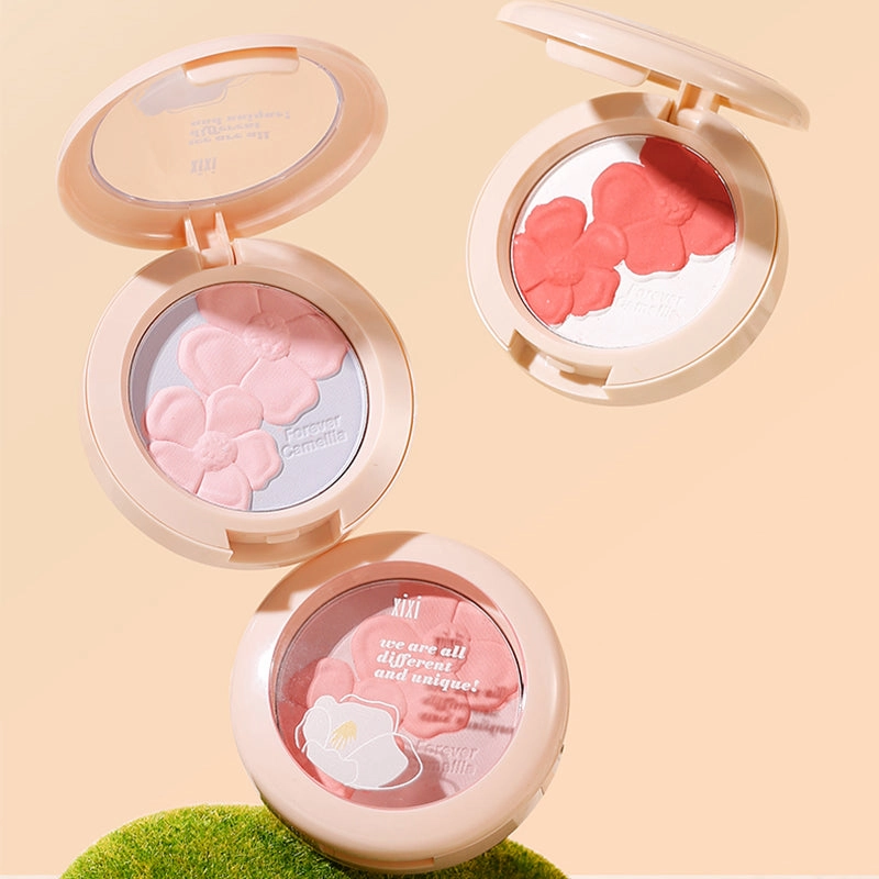 Xixi Dual-tone Embossed Floral Blush